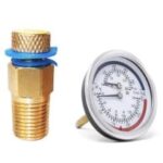 Weksler Industrial Multi-Angle Thermometer Hot Water (30 to 240°F) with  3-1/2 in. Stem and 1 in. NPSM